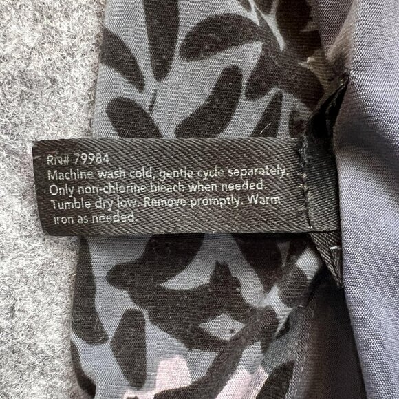 Soma Intimates Dress Women S Baby Doll Pink Black Floral 3/4 Bell Sleeve Stretch - Picture 7 of 12